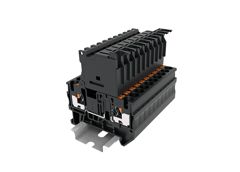 Предохранительная клемма, тип предохранителя: 5x20, LED 24V, тип фиксации провода: Push-in, номинальное сечение: 4 мм кв., 6,3A, 24V, ширина: 6,2 мм, цвет: черный, тип монтажа: DIN35