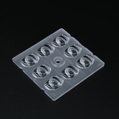 Групповая квадратная линза на 8 светодиодов 5050/3535/3030 , диаграмма T3M, 50x50мм H:4.79мм, PC