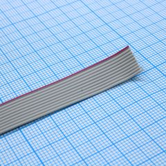 Плоский кабель шлейф 10 проводов, шаг 1.00 мм, 28AWG(7*0.127мм Cu), цена за 1 метр