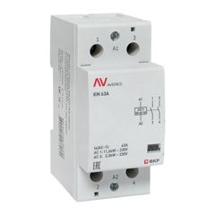 Контактор модульный КМ 63А 2NО 230VAC (2 мод.) AVERES EKF