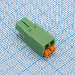 Разъемный клеммный блок, 2 контакта. Серия 15EGTKN-3.5