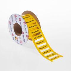 Маркер для контейнеров CHL, STC, DMP, высота 10 мм, длина 20 мм, цвет желтый, для принтера: RT200, RT230, в упаковке 400 маркеров