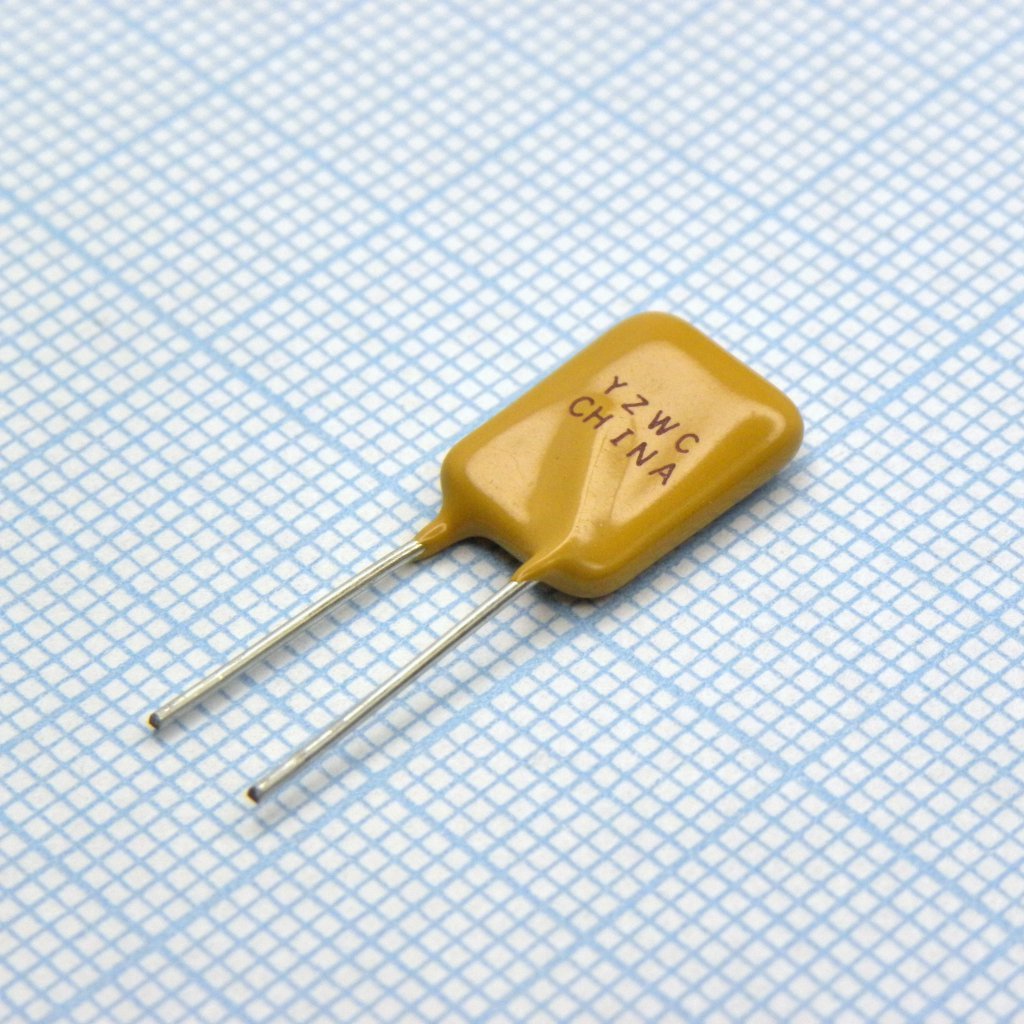 Самовосстанавливающийся предохранитель PTC 0.25A 240V 2.1Om 1.5Вт -40C...+85C прямые выводы