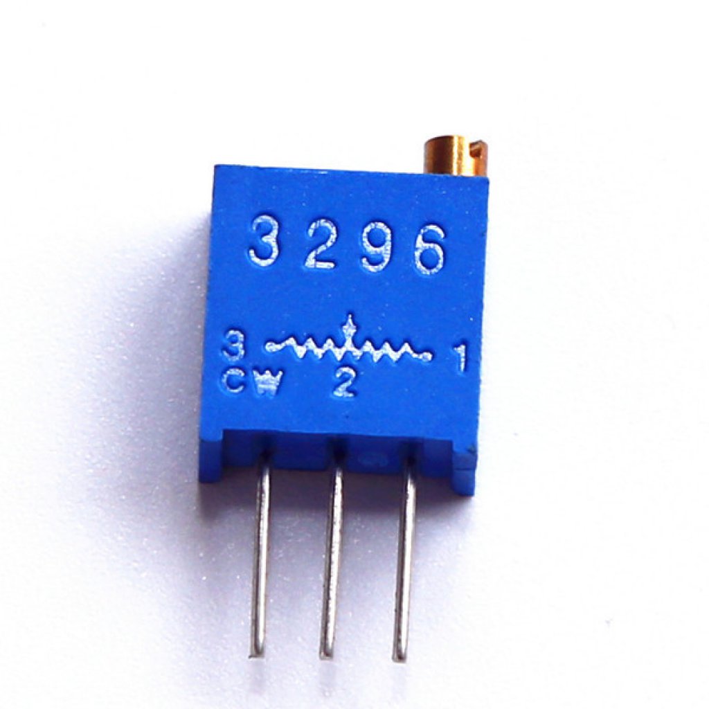 Потенциометр многооборотный керметный 200Ом 0.5Вт ±10% 30 ±2 оборотов, (9.5 X 5 X 11.5мм)