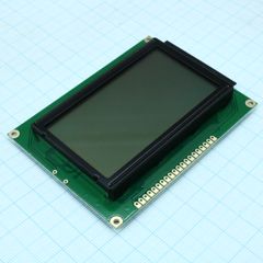 ЖКИ графич, 128 x 64, STN Серый Positive/Transfl, подсв. LED Белая, 6 o`cl, -20...+70 С