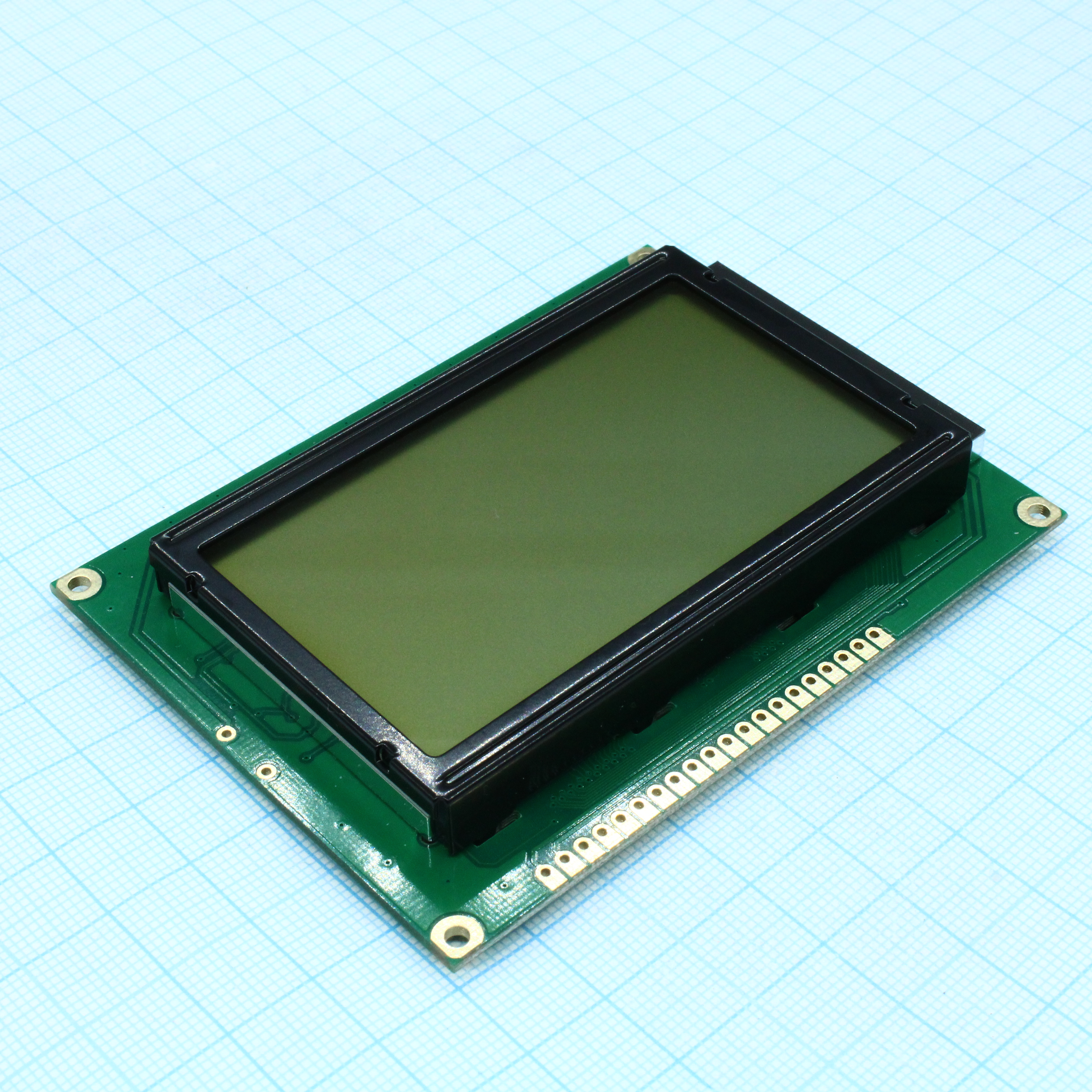 ЖКИ графич, 128 x 64, FSTN Positive/Transfl, подсв. LED Белая, VDD = 5V, 6 o`cl  -20...+70C