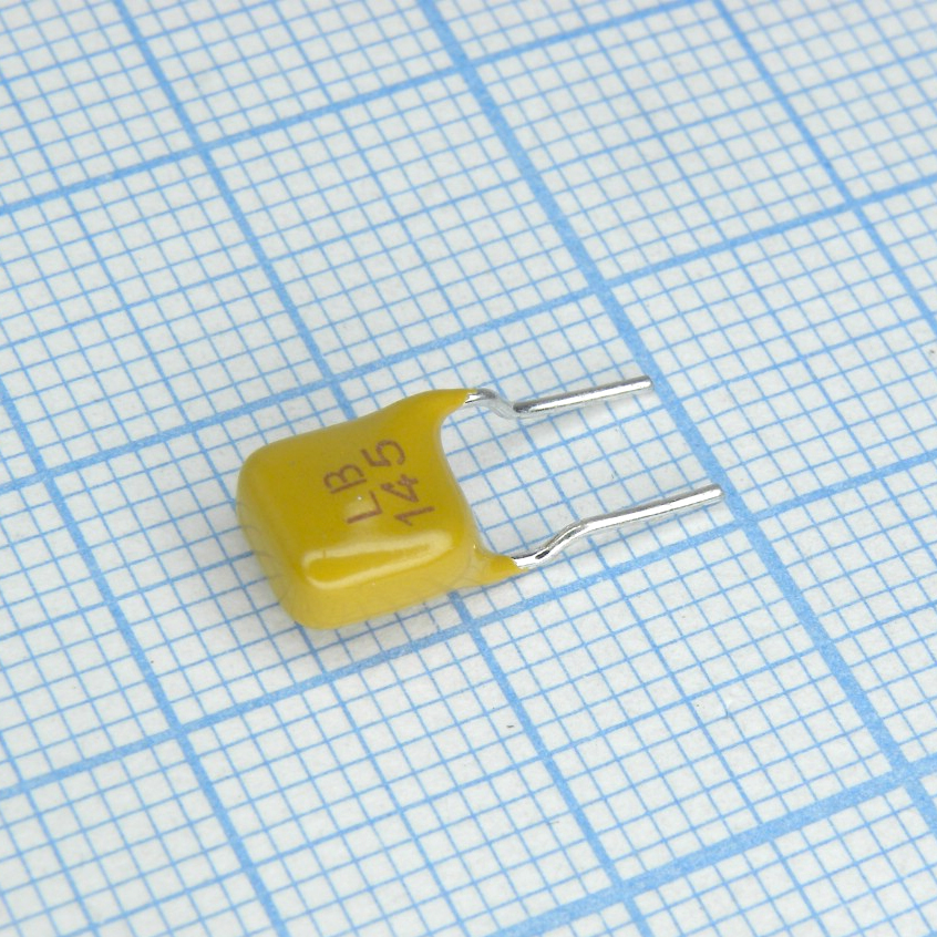 Самовосстанавливающийся предохранитель PTC 0.145A(hold) 0.29A(trip) 250V 3A 1W 2.5s 3Ohm, радиальные выводы, 6.5x11x4.6mm, россыпью