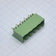 Разъемный клеммный блок на плату, 5 контактов. Серия 2EDGVC-5.08