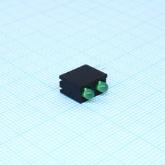 Светодиодный модуль 2LEDх3мм/зеленый/568нм/10-25мкд/40°